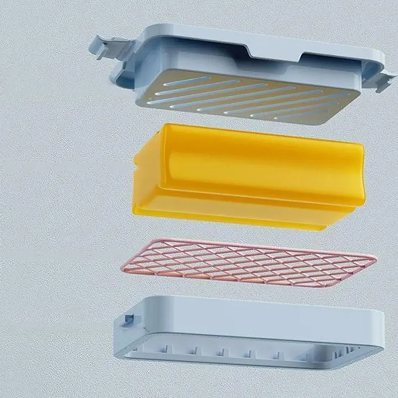 Elastisk Mesh Sæbeholder med Skridsikker Bund