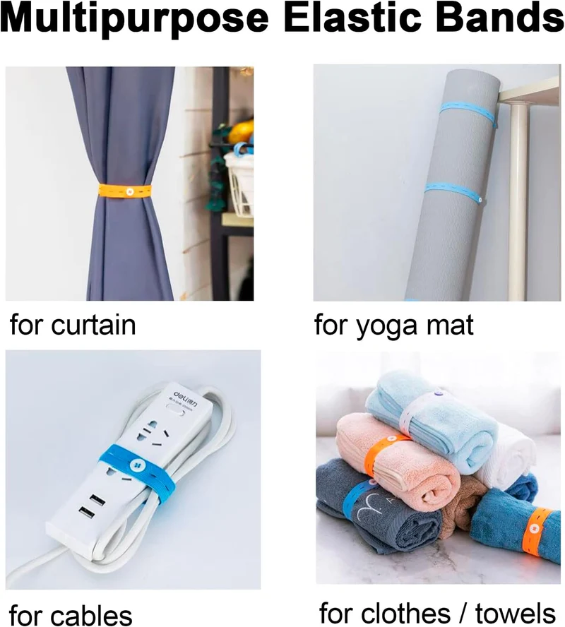 Elastisk Bånd med Knaphul