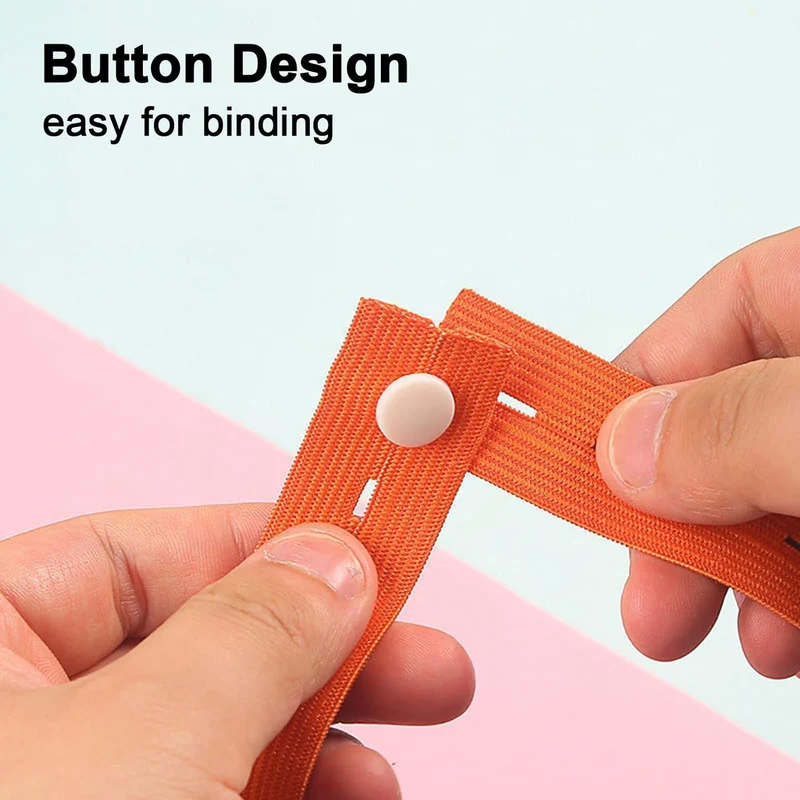 Elastisk Bånd med Knaphul