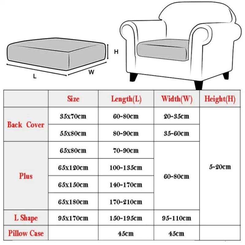 Elastisk Stræk Sofa Pude Betræk – Komfortabelt Design