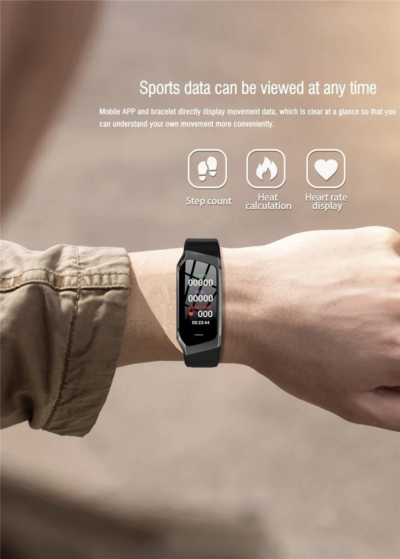 Fitband Smartwatch med Vandtæthed, Puls, Blodtryk og Iltniveau Monitor