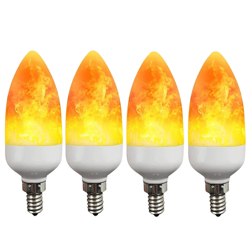 Flammeneffekt LED-lampe – 9W med realistisk flammeudseende