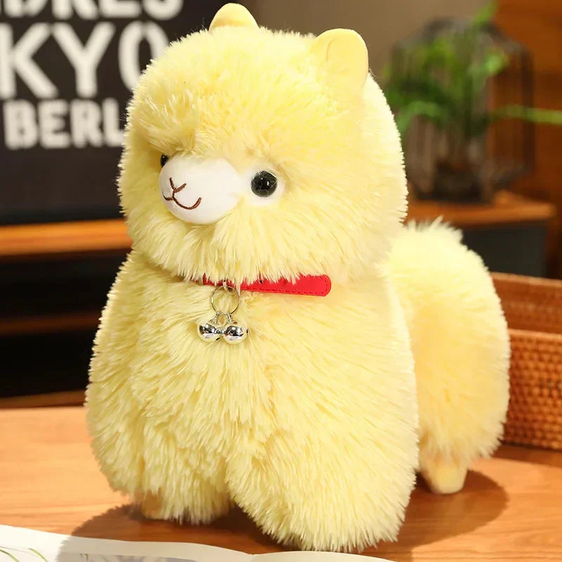 Fuzzy Alpaka Lama Plüschtøj med Klokke