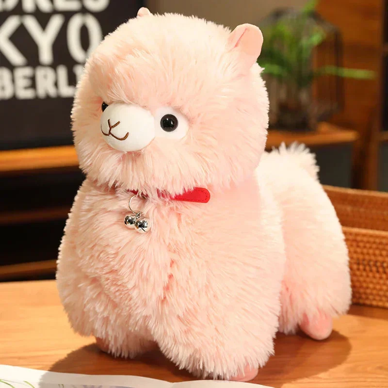 Fuzzy Alpaka Lama Plüschtøj med Klokke