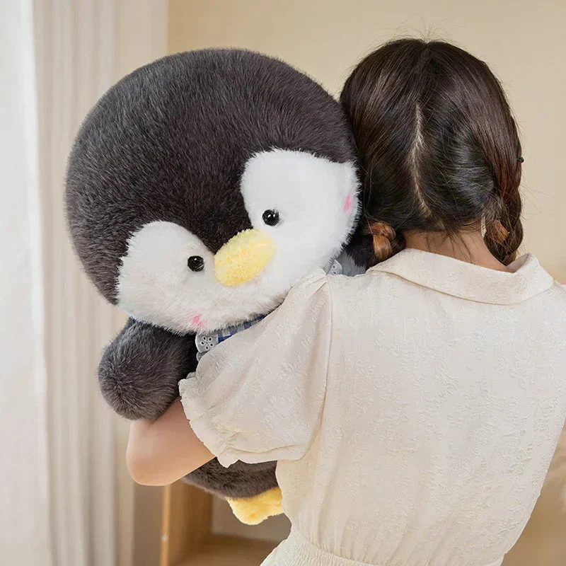 Bløde Pinguin-Plushdyr med Læderforklæde – Sæt af 3