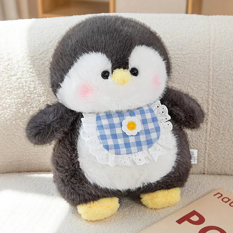 Bløde Pinguin-Plushdyr med Læderforklæde – Sæt af 3