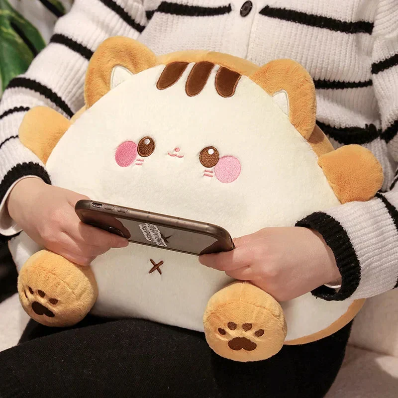 Fuzzy Toastie Brød Kat Plush Legetøj