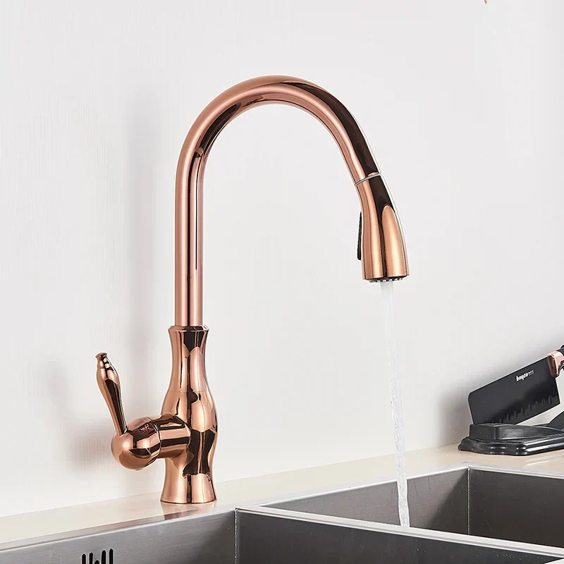 GlamFaucet Kran til Køkken - Gylden Kvalitetsmixarmatur