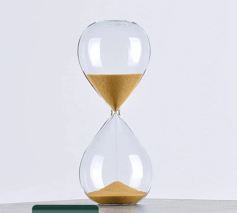 Glas Timeglas Dekoration med 5/10/30/60 Minutters Timer
