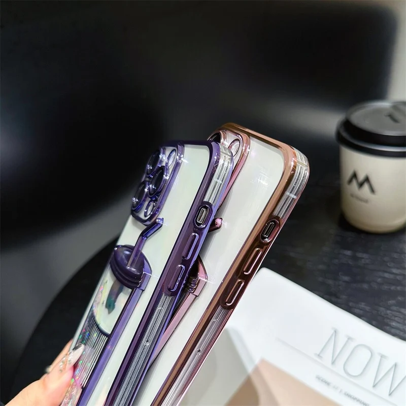 Glitter Stjerne Telefon Etui til iPhone
