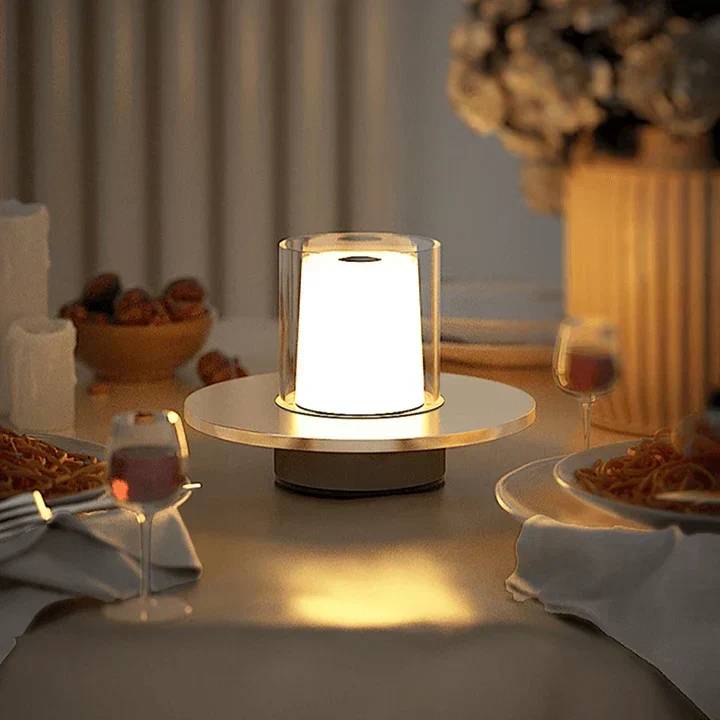 GlowLuxe LED Bordlampe – Elegant Lampe til Stemningsbelysning