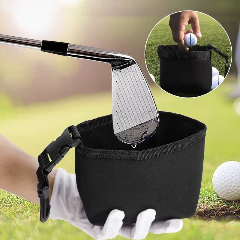Golfkølle og golfbold rengøringspose