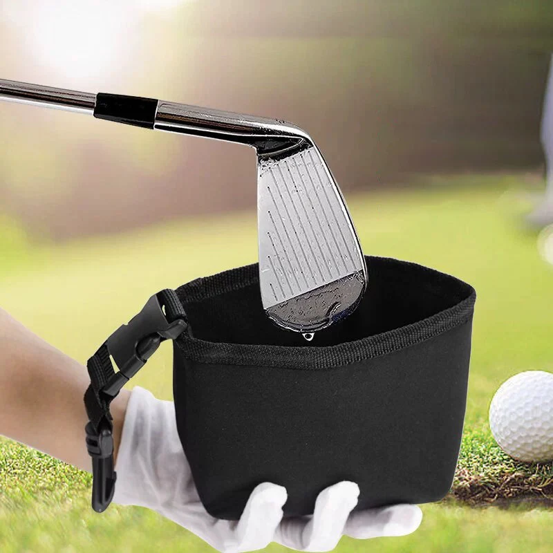 Golfkølle og golfbold rengøringspose