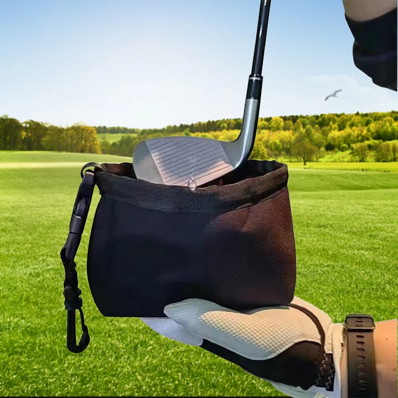 Golfkølle og golfbold rengøringspose