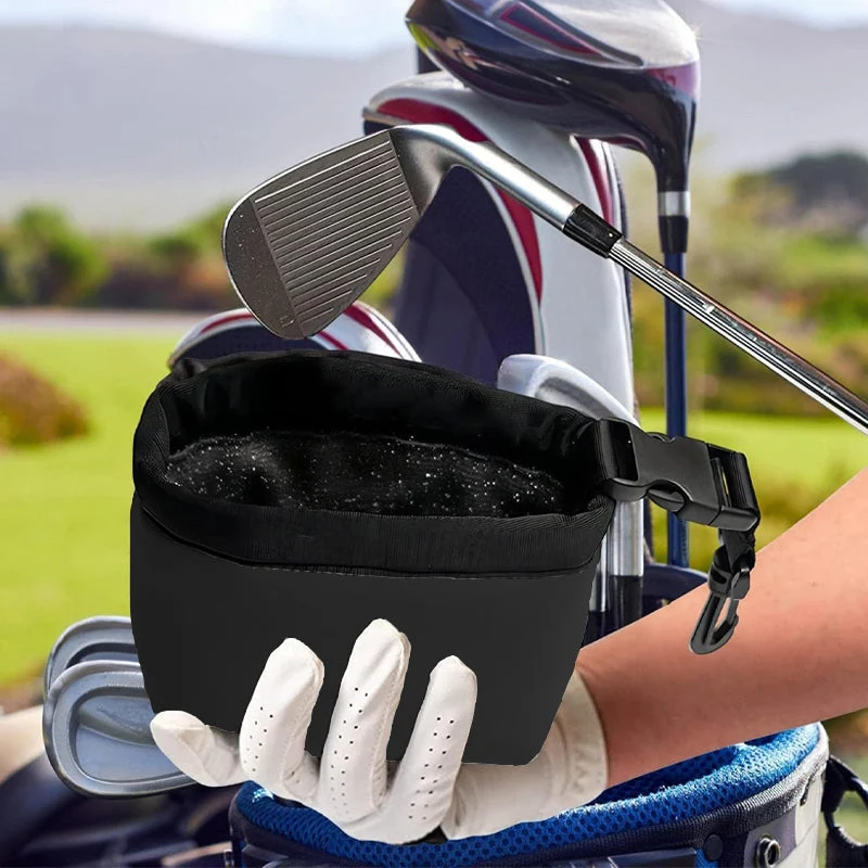 Golfkølle og golfbold rengøringspose