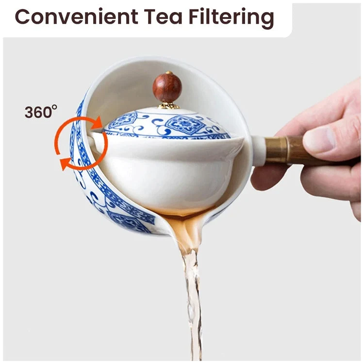 Gongfu te sæt i porcelæn - tidløs elegance, perfekt til te