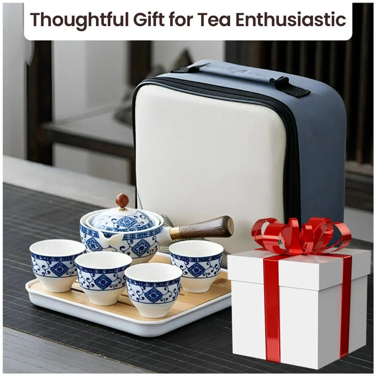 Gongfu te sæt i porcelæn - tidløs elegance, perfekt til te