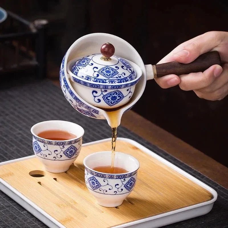 Gongfu te sæt i porcelæn - tidløs elegance, perfekt til te