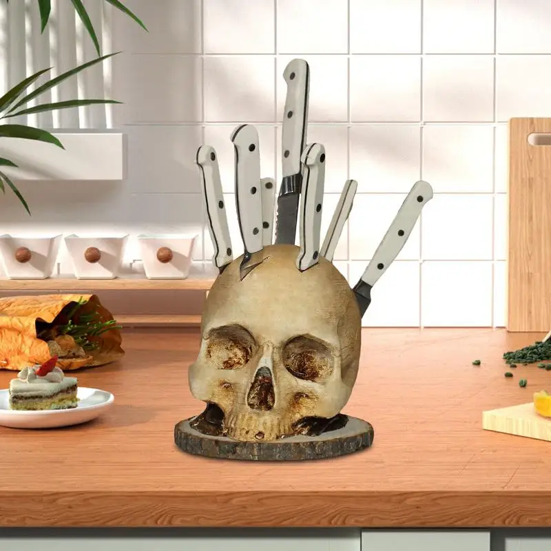 Gothic Skull Knivholder og Organizer