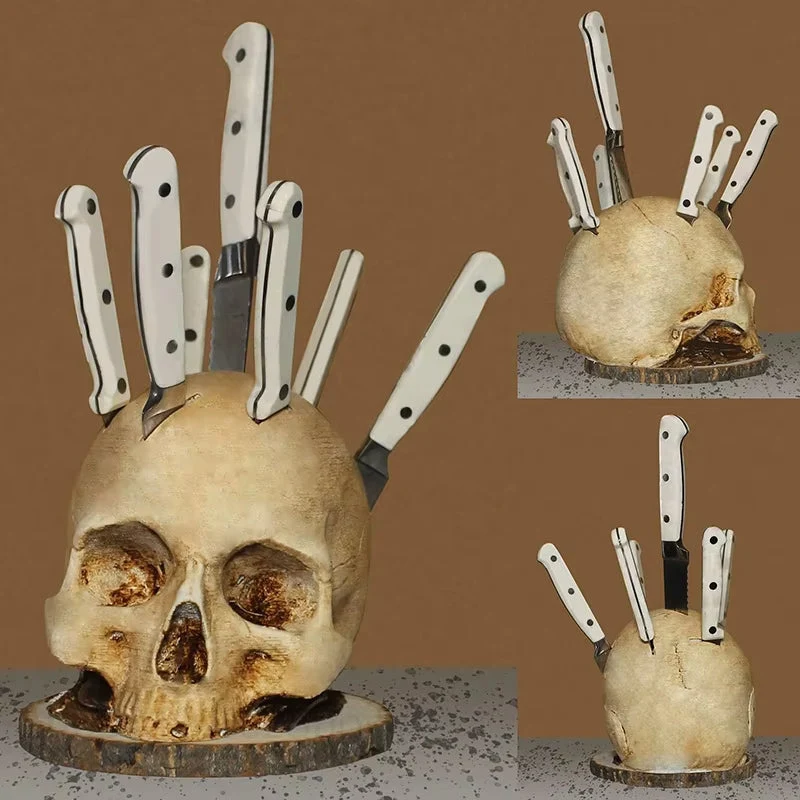 Gothic Skull Knivholder og Organizer