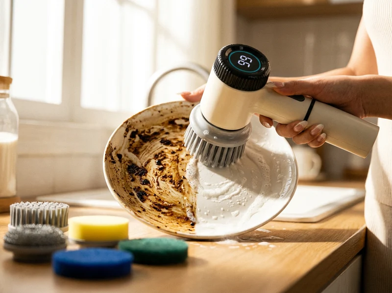 Cleanix™ Pro Elektrisk Rengøringsbørste – Kraftfuld, Trådløs & Vandtæt (IPX7)