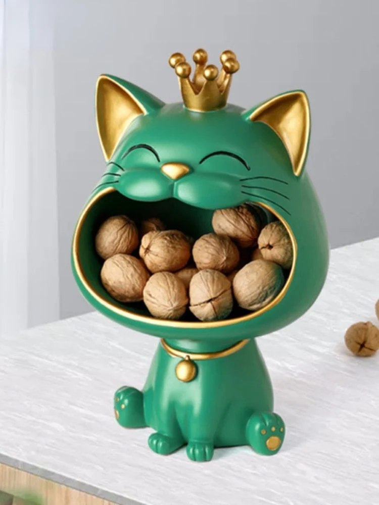 Opbevaringsboks med Fortune Kitty Statue til hjemmet