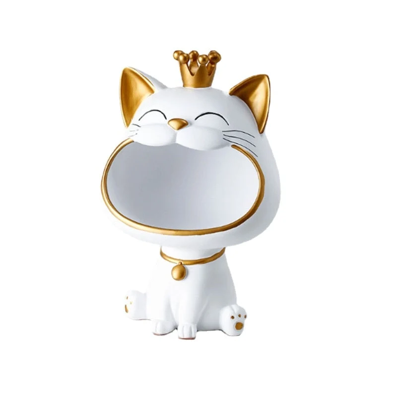 Opbevaringsboks med Fortune Kitty Statue til hjemmet