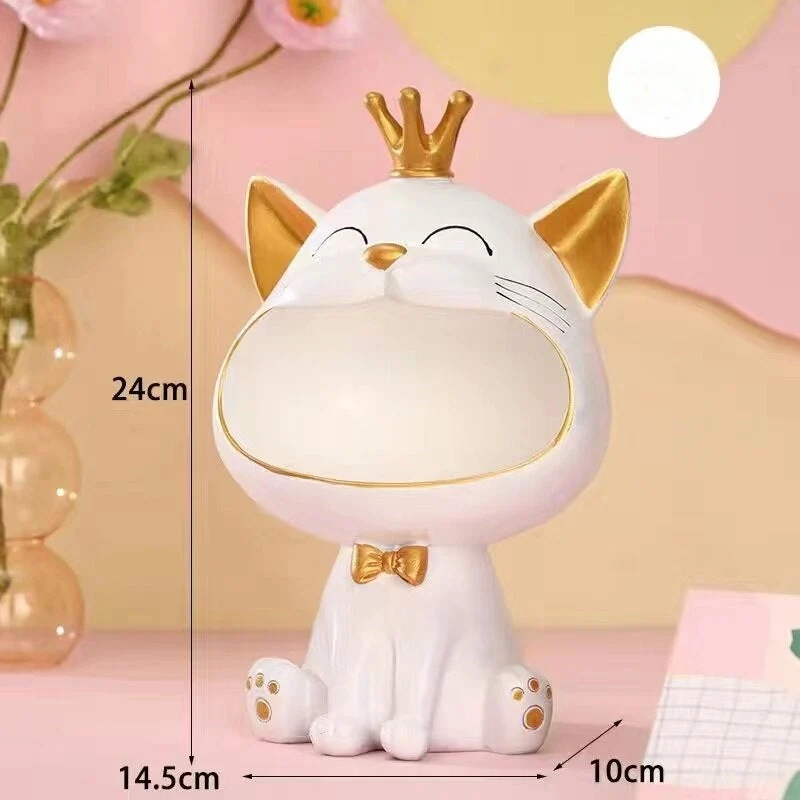Opbevaringsboks med Fortune Kitty Statue til hjemmet