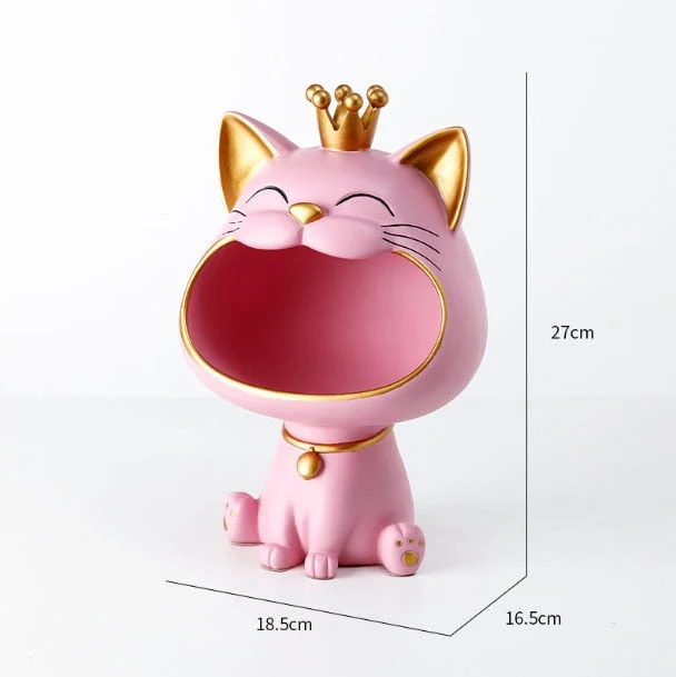 Opbevaringsboks med Fortune Kitty Statue til hjemmet