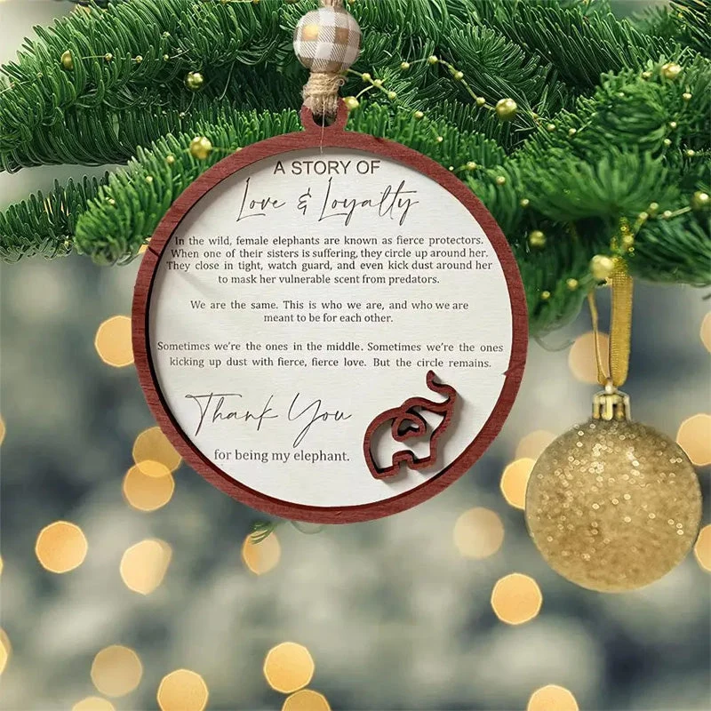 Elefant Ornament til Venskab