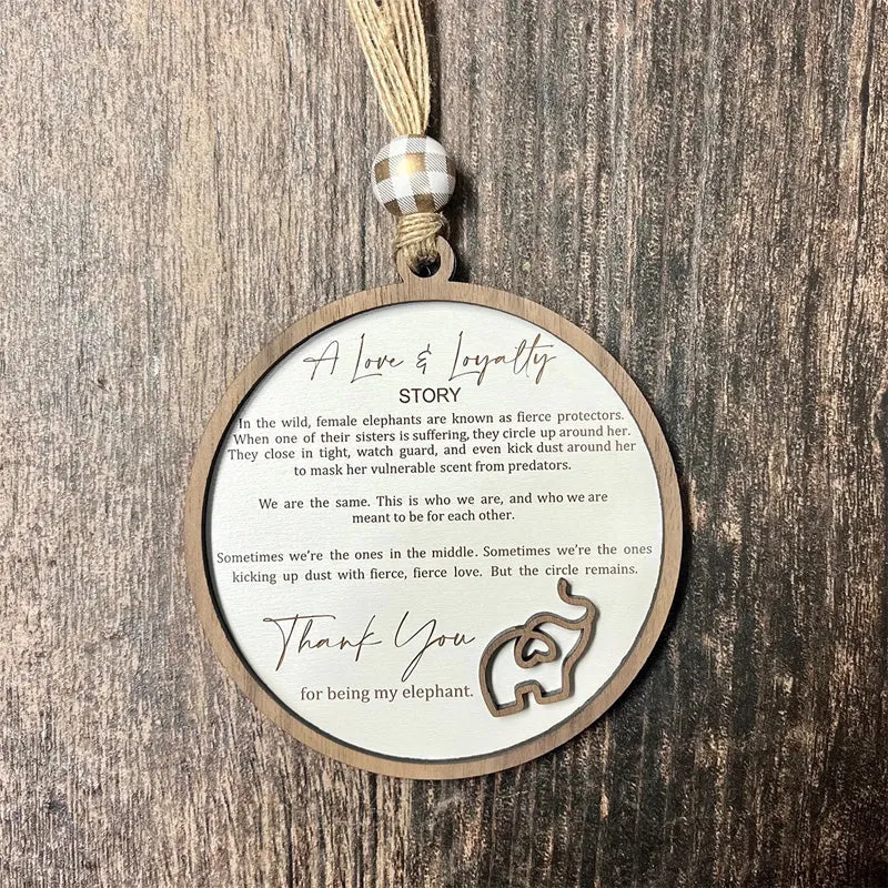 Elefant Ornament til Venskab
