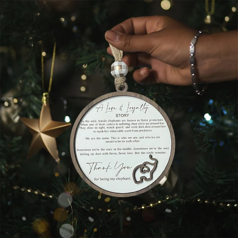 Elefant Ornament til Venskab