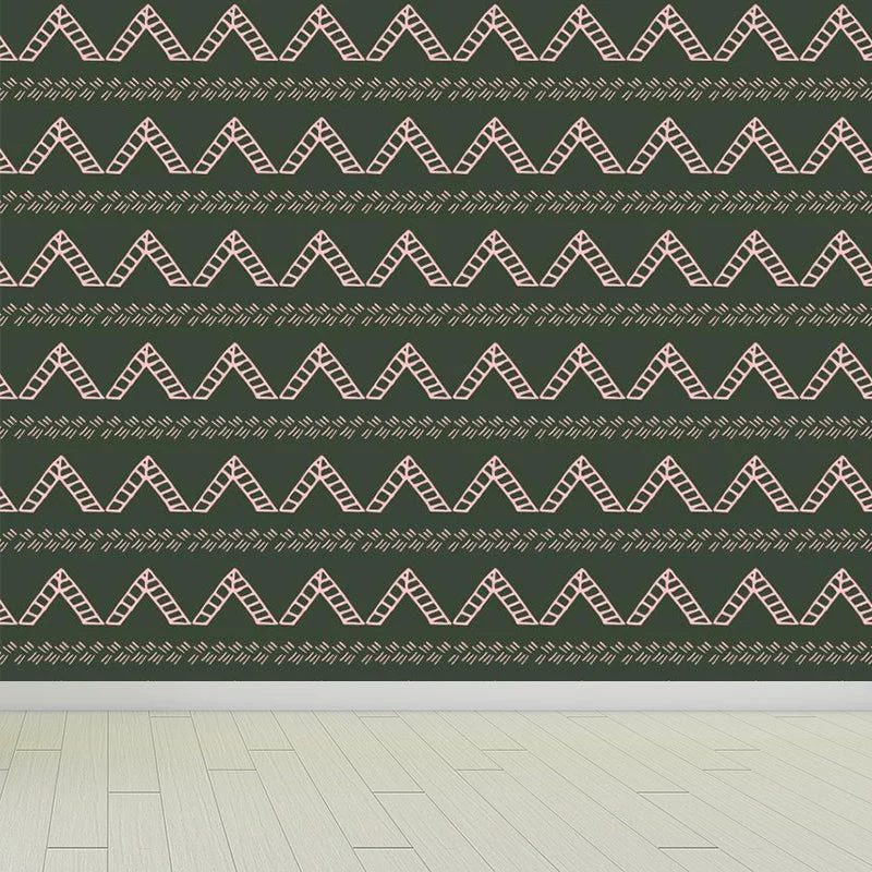 Abstrakt mønster tapet i moderne design af non-woven materiale