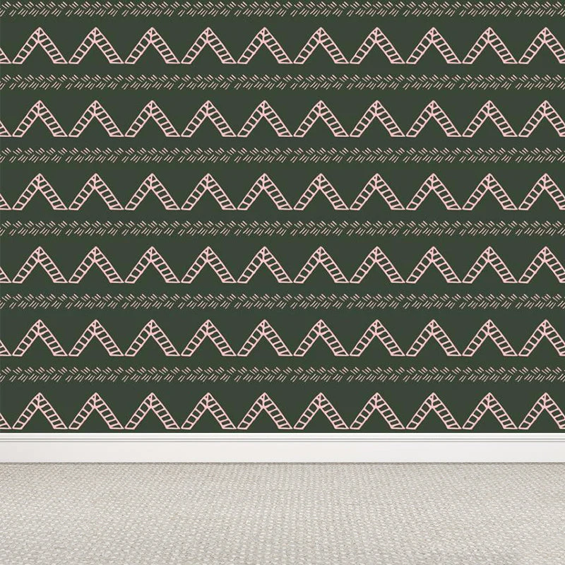 Abstrakt mønster tapet i moderne design af non-woven materiale