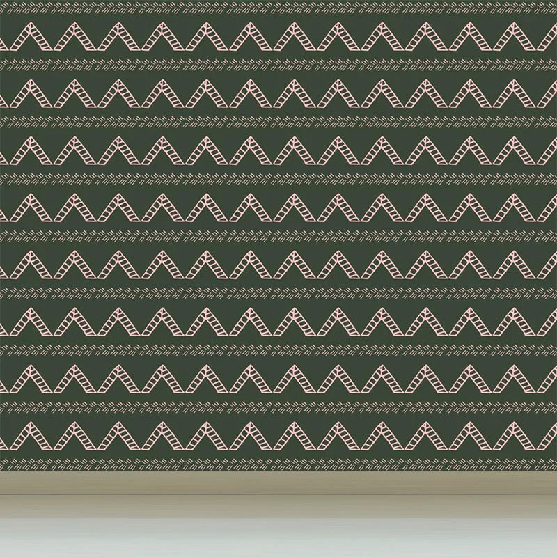 Abstrakt mønster tapet i moderne design af non-woven materiale