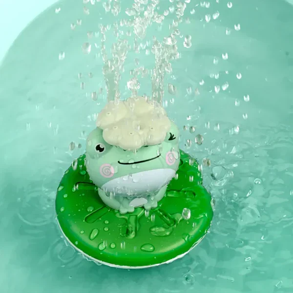 Frog Splash - Elektronisk Vandleg med Sprøjtende Vand til Badetid