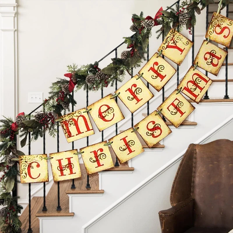 Julebanner med teksten 'Glædelig Jul