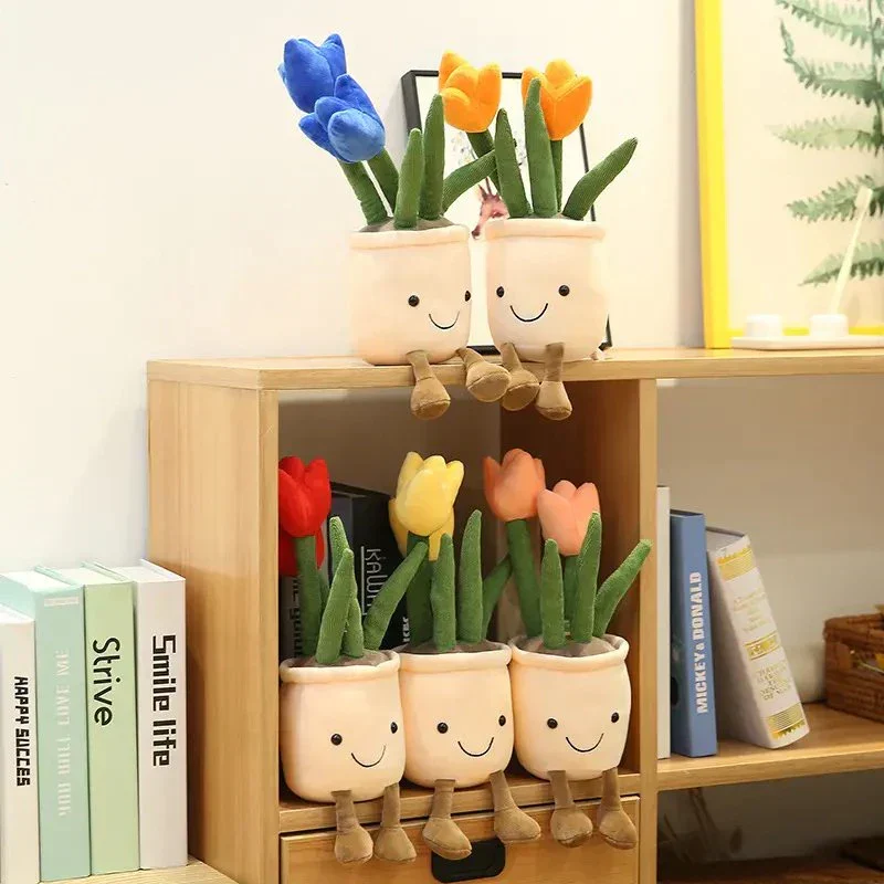 Farverig Blomster Krammefigur