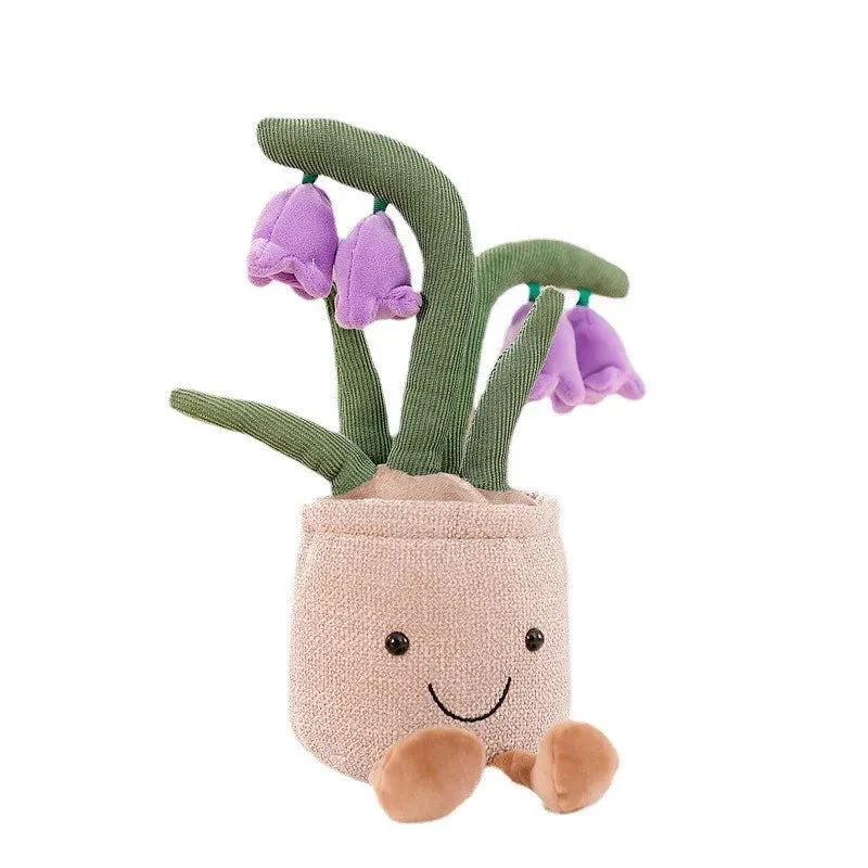 Farverig Blomster Krammefigur