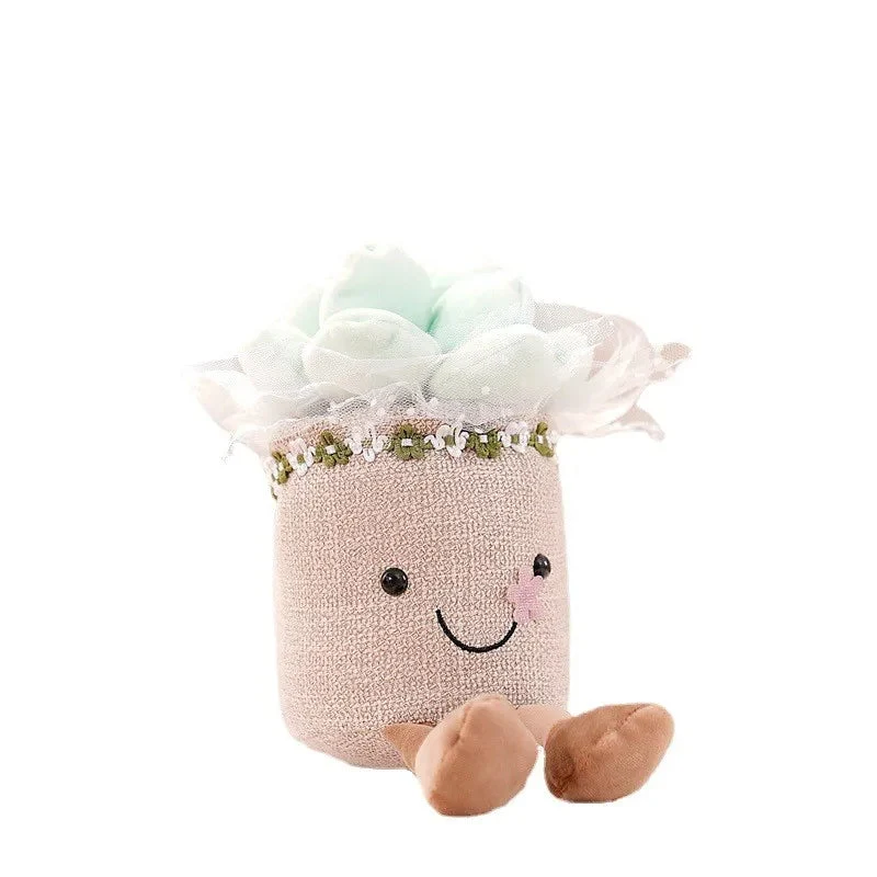 Farverig Blomster Krammefigur