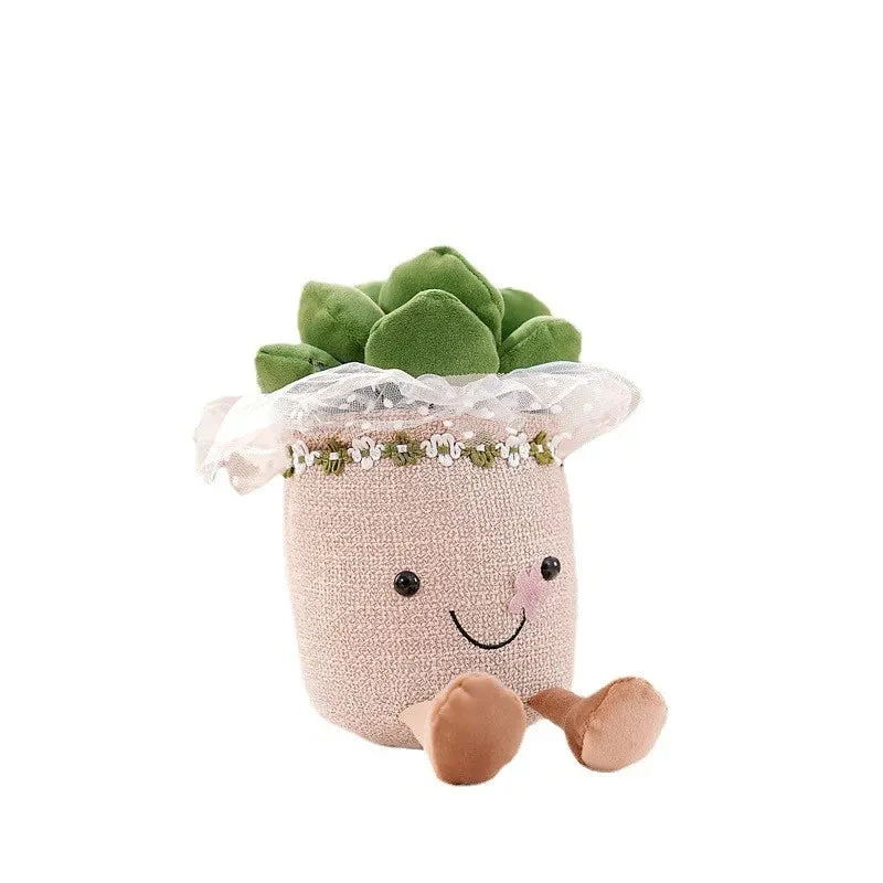 Farverig Blomster Krammefigur