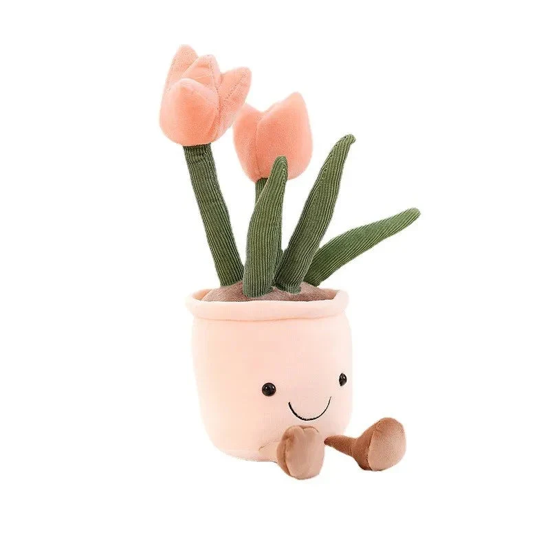 Farverig Blomster Krammefigur