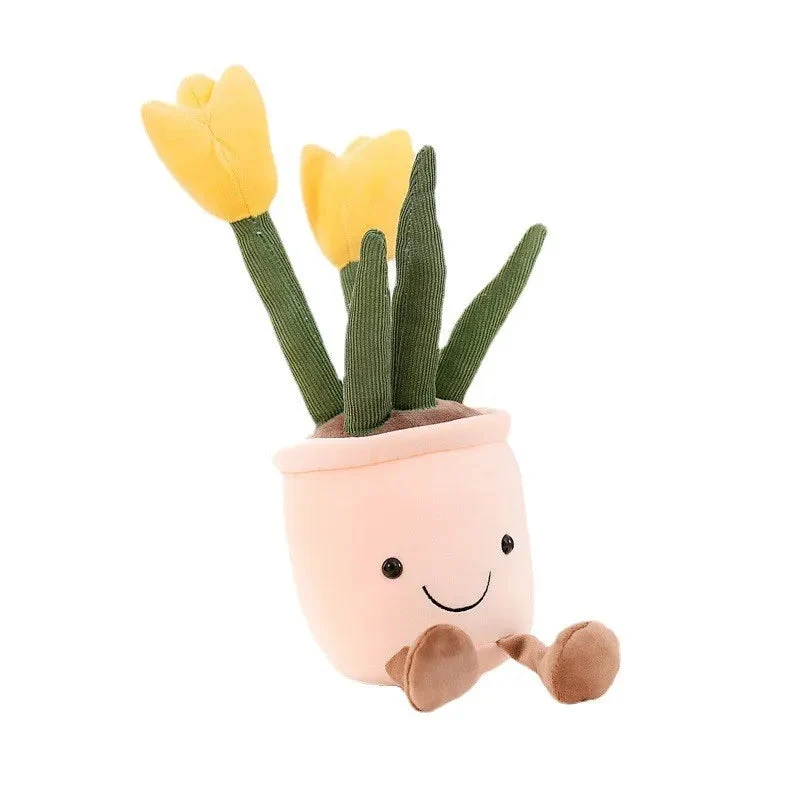 Farverig Blomster Krammefigur