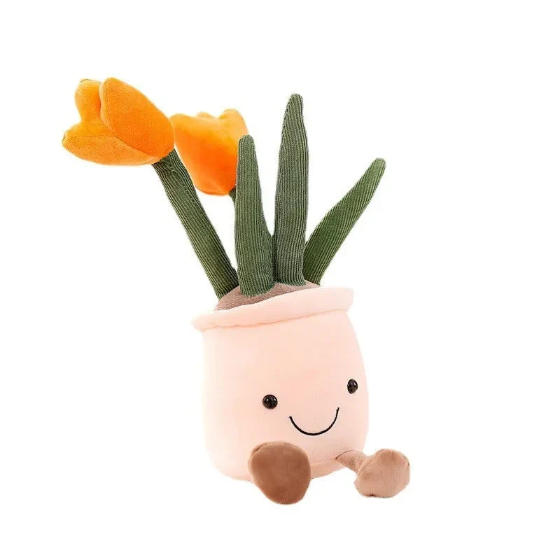 Farverig Blomster Krammefigur