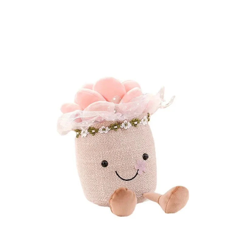 Farverig Blomster Krammefigur