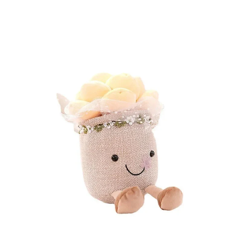 Farverig Blomster Krammefigur
