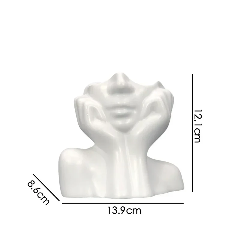 Glædelig Blomsterkrukke Skulptur