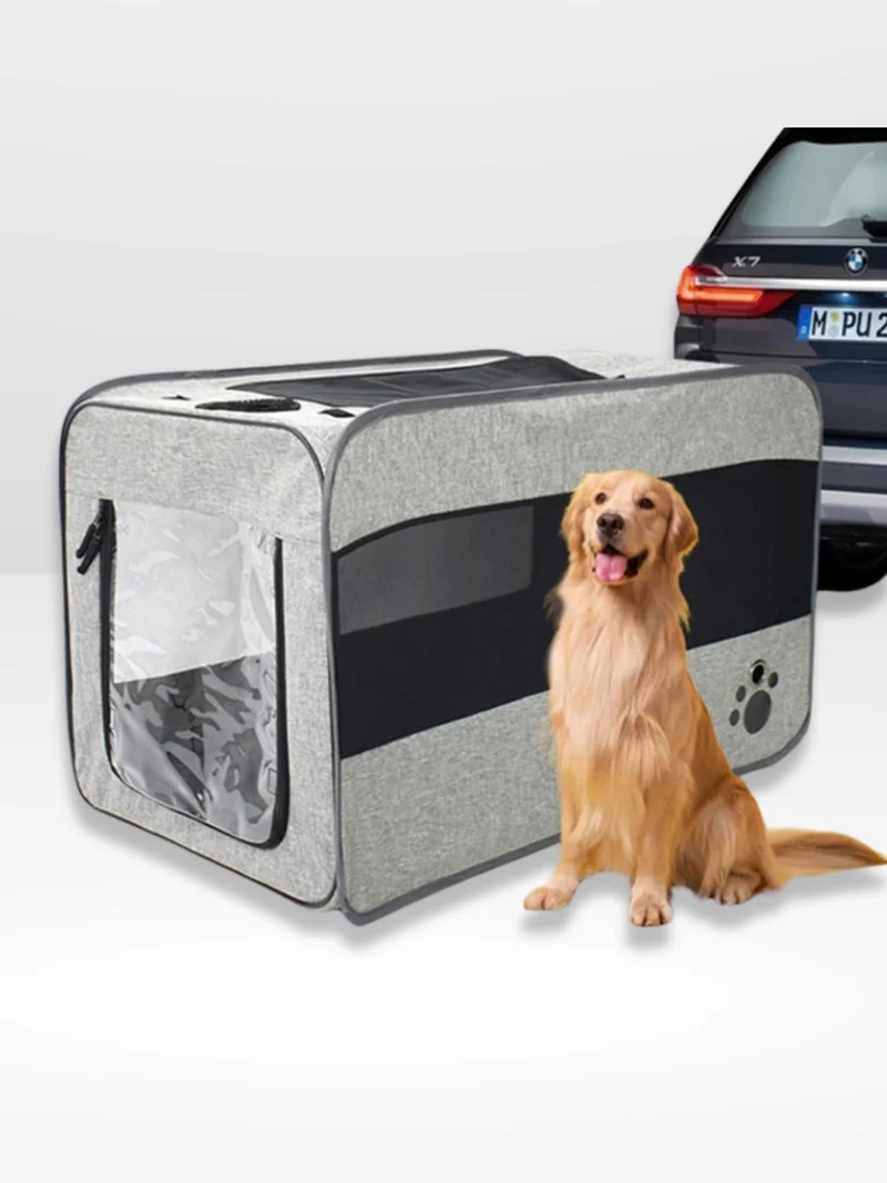 Let og Sikkert Transportbur til Hunden i Bilen