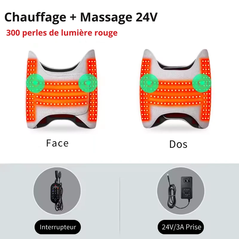 Varmebælte med Massage og Infrarød Terapi