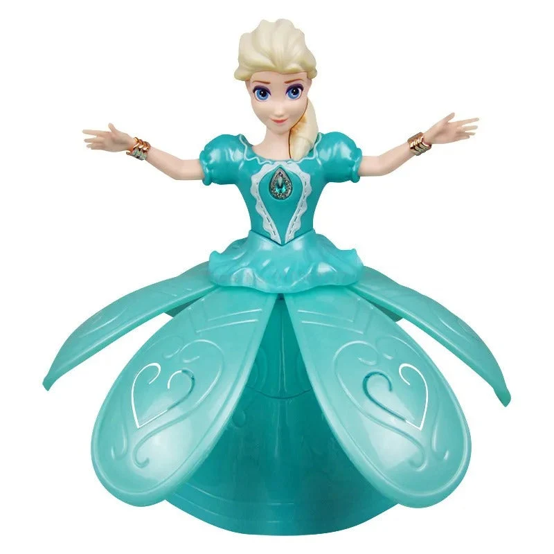 Elektrisk prinsessepige med lys og musik - FrostyBallet danseleg